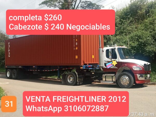 Tracto Camiones	Freightliner	2012	750K
